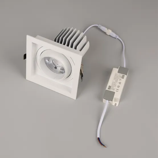 Фото #4 товара Светильник MS-VORTEX-BUILT-S140x140-30W Day4000 (WH-WH, 17 deg, 230V) (Arlight, IP20 Металл, 5 лет)