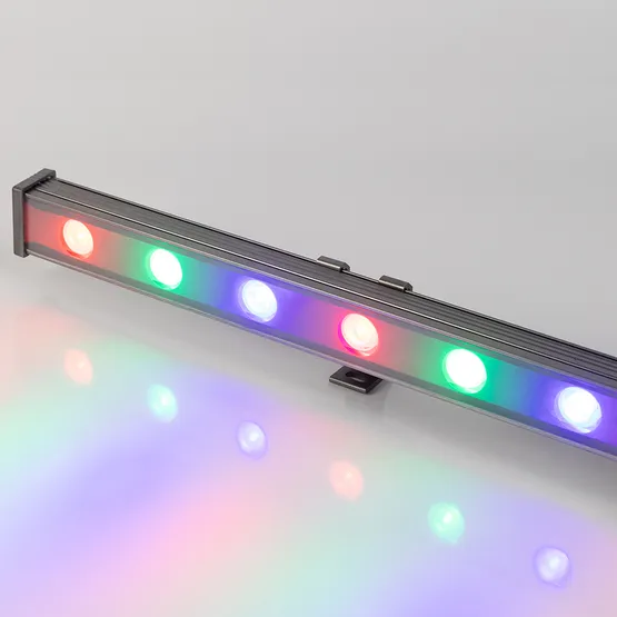 Фото #3 товара Светодиодный прожектор AR-LINE-1000S-18W-24V RGB (Grey, 30 deg, DMX512) (Arlight, Закрытый)