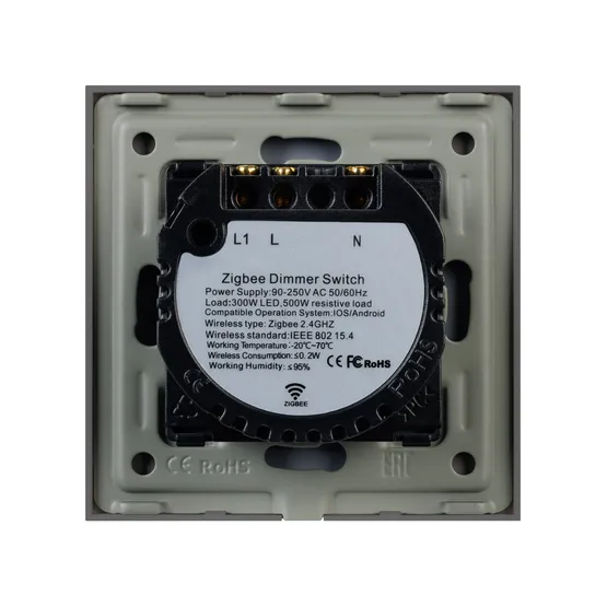 Фото #3 товара Светорегулятор сенсорный с Zigbee управлением SWT-OMALI-SD3-ZB-GR (250V, 500W) (Arlight, Стекло)