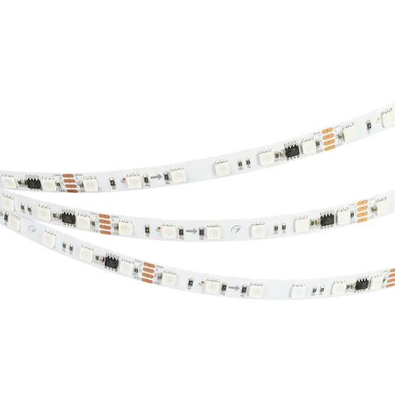 Фото #2 товара Светодиодная лента DMX-B60-10mm 24V RGB-PX6 (15 W/m, IP20, 5060, 5m) (Arlight, -)