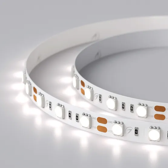Фото #4 товара Светодиодная лента RT 2-5000 12V White5500 2x (5060, 300 LED, LUX) (Arlight, 14.4 Вт/м, IP20)