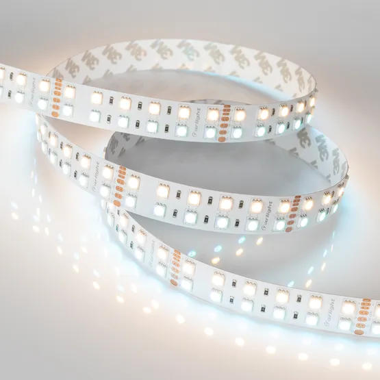 Фото #8 товара Светодиодная лента RT-B144-19mm 24V RGBW-Warm (32 W/m, IP20, 5060, 5m) (Arlight, Открытый)