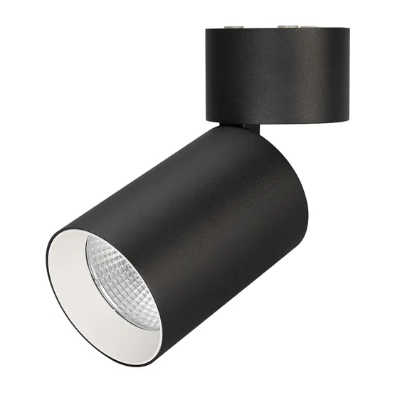Фото #1 товара Светильник SP-POLO-SURFACE-FLAP-R85-15W Warm3000 (BK-WH, 40 deg) (Arlight, IP20 Металл, 3 года)