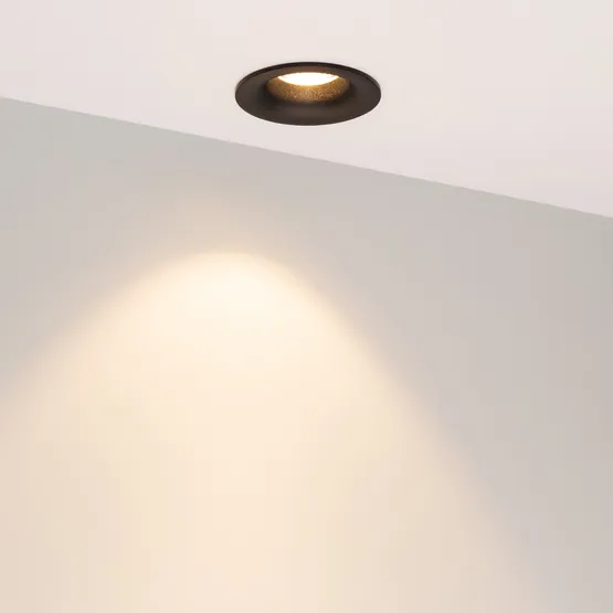 Фото #2 товара Светильник MS-FOGGY-BUILT-R86-10W Warm3000 (BK, 36 deg, 230V) (Arlight, IP54 Металл, 5 лет)
