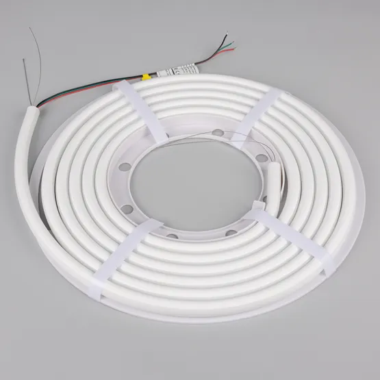 Фото #5 товара Светодиодная лента герметичная SPI-WAVE-TOP-G200-18x15mm 12V RGB PX2 (26 W/m, IP54, 5m, wire x1) (Arlight, Вывод прямой, 3 года)