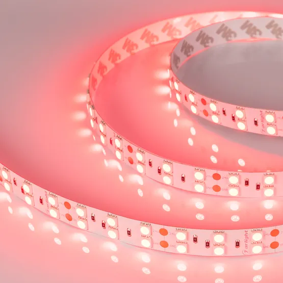 Фото #3 товара Светодиодная лента RT 2-5000 24V Red 2x2 (5060, 600 LED, LUX) (Arlight, 26 Вт/м, IP20)