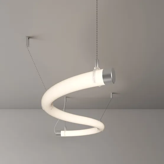 Фото #5 товара Силиконовый профиль WPH-FLEX-D40-360deg-S10-5m WHITE (Arlight, Силикон)