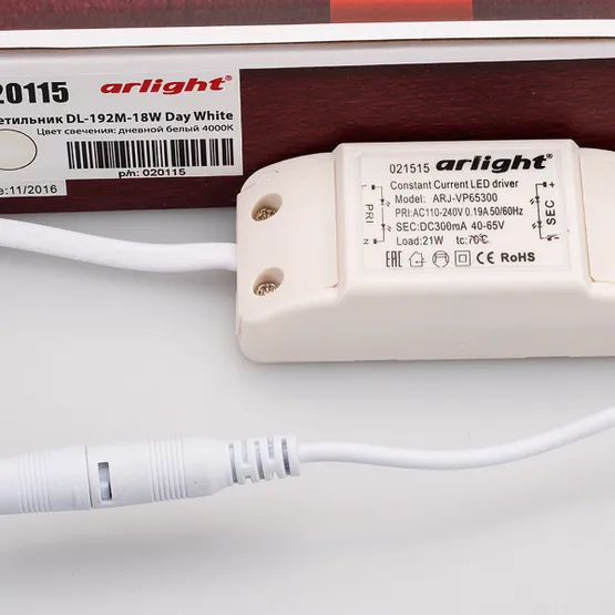 Фото #6 товара Светильник DL-192M-18W Day White (Arlight, IP40 Металл, 3 года)