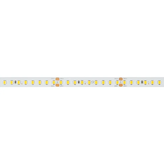 Фото #4 товара Светодиодная лента RT-A144-10mm 24V Warm2700 (7.7 W/m, IP20, 2835, 5m) (Arlight, высок.эфф.200 лм/Вт)