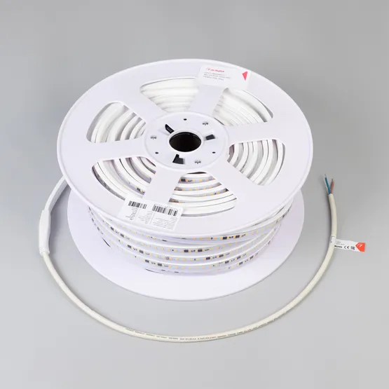 Фото #3 товара Светодиодная лента герметичная ARL-PV-A120-15mm 230V White6000 (15 W/m, IP65, 50m) (Arlight, -)