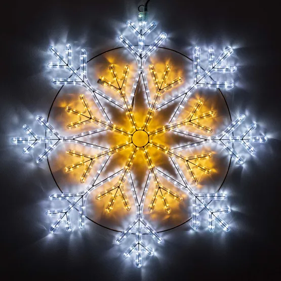 Фото #1 товара Фигура светодиодная ARD-SNOWFLAKE-M12-900x900-576LED White/Warm (230V, 36W) (Ardecoled, IP65, 1 год)