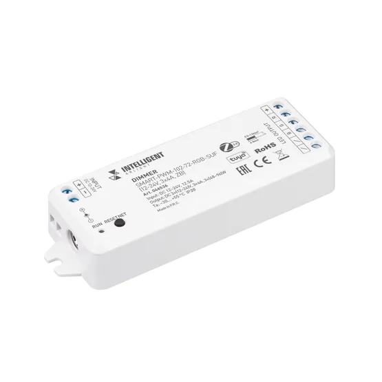 Фото товара INTELLIGENT ARLIGHT Диммер SMART-PWM-102-72-RGB-SUF (12-24V, 3x4A, ZB) (IARL, Контроллер)