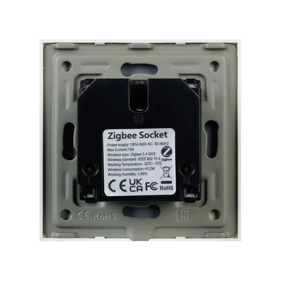 Фото #2 товара Розетка электрическая с Zigbee управлением SCT-OMALI-EUZB1-PL-GD (240V, 16A, Zigbee) (Arlight, -)