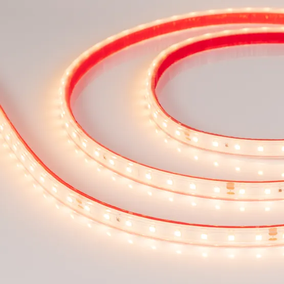 Фото #3 товара Светодиодная лента RTW 2-5000PS-50m 24V Warm2700 (2835, 80 LED/m, LUX) (Arlight, 6 Вт/м, IP67)
