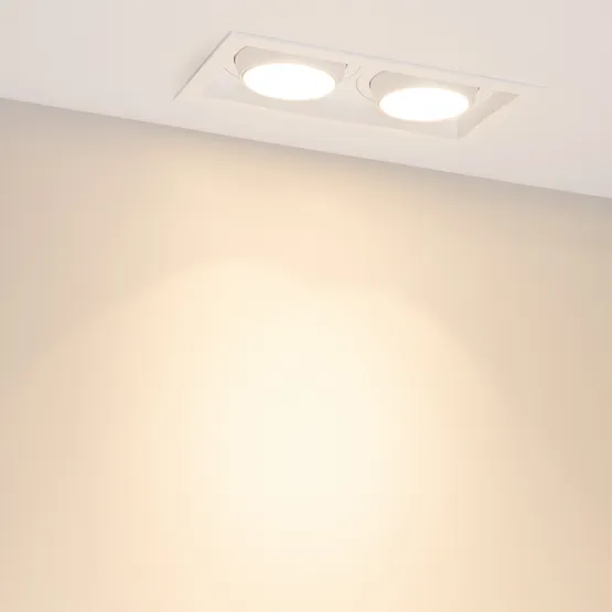 Фото #6 товара Светильник MS-VORTEX-BUILT-S250x140-2x30W Warm3000 (WH-WH, 17 deg, 230V) (Arlight, IP20 Металл, 5 лет)