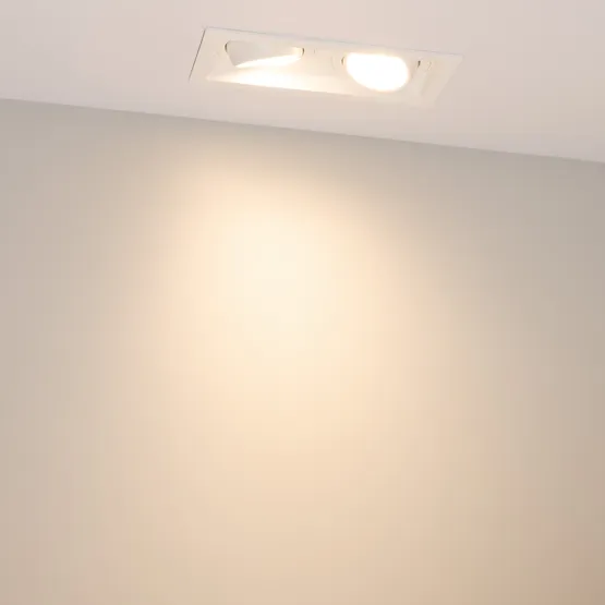 Фото #5 товара Светильник MS-VORTEX-BUILT-S170x90-2x12W Warm3000 (WH-WH, 40 deg, 230V) (Arlight, IP20 Металл, 5 лет)