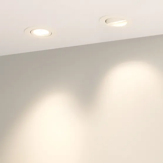 Фото #3 товара Светильник LTD-POLAR-TURN-R80-5W Warm3000 (WH, 36 deg, 230V) (Arlight, IP20 Пластик, 3 года)