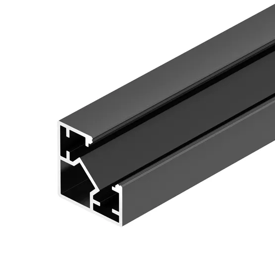 Фото #2 товара Профиль SL-KUB-DISPLAY-2525-2000 ANOD BLACK (Arlight, Алюминий)