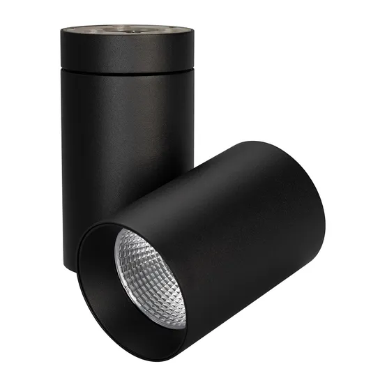 Фото #1 товара Светильник SP-POLO-SURFACE-TURN-R85-15W Warm3000 (BK-BK, 40 deg) (Arlight, IP20 Металл, 3 года)