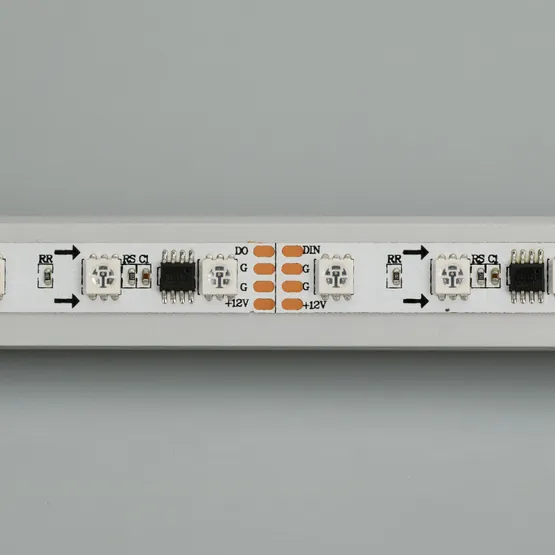 Фото #5 товара Светодиодная лента SPI-5000-5060-60 12V Cx3 RGB-Auto (10mm, 13.2W/m, IP20) (Arlight, Открытый, IP20)