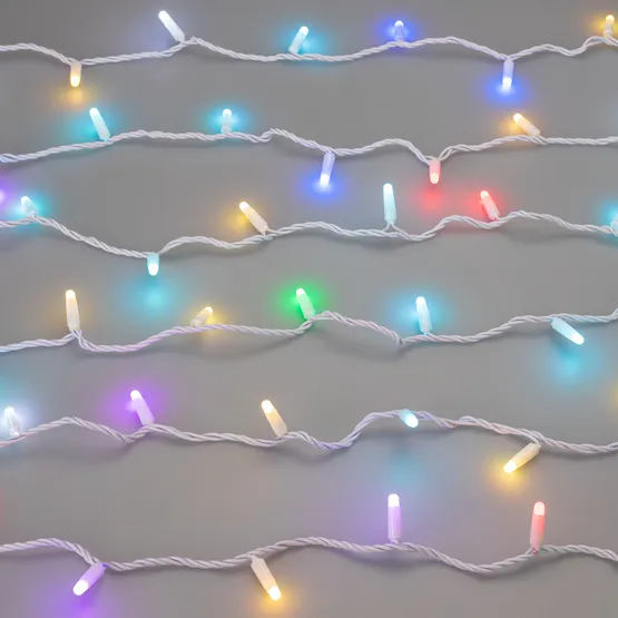 Фото #3 товара Светодиодная гирлянда ARD-STRING-CLASSIC-20000-WHITE-200LED-MILK-SYNC RGB (230V, 13W, RF ПДУ, 3000) (Ardecoled, IP65)