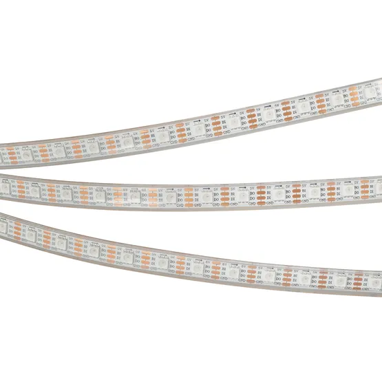 Фото #3 товара Светодиодная лента герметичная SPI-P-B60-12mm 5V RGB-PX1-BPT (12 W/m, IP66, 5060, 5m) (Arlight, бегущий огонь)