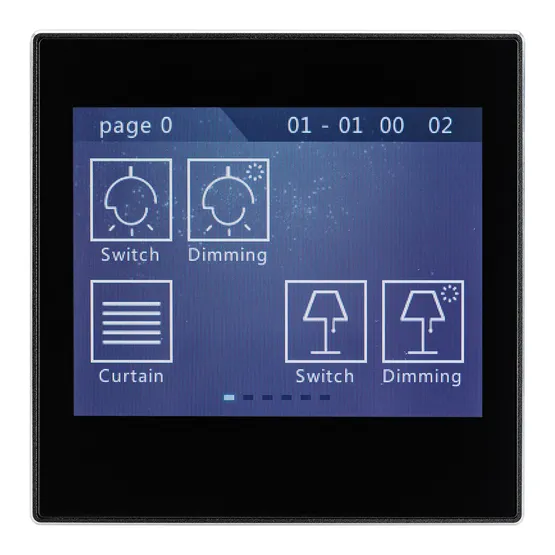 Фото #2 товара Панель Sens SR-KN3521-IN Black (KNX, MULTI) (Arlight, -)