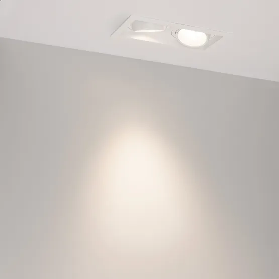 Фото #6 товара Светильник MS-VORTEX-BUILT-S210x117-2x20W Day4000 (WH-WH, 40 deg, 230V) (Arlight, IP20 Металл, 5 лет)