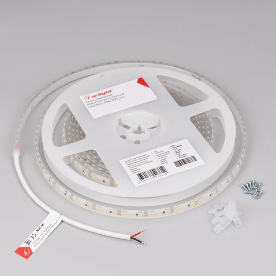 Фото #2 товара Светодиодная лента герметичная RTW-PU-A120-10.5mm 12V Warm3000 (16.8 W/m, IP68, 2835, 5m) (Arlight, -)
