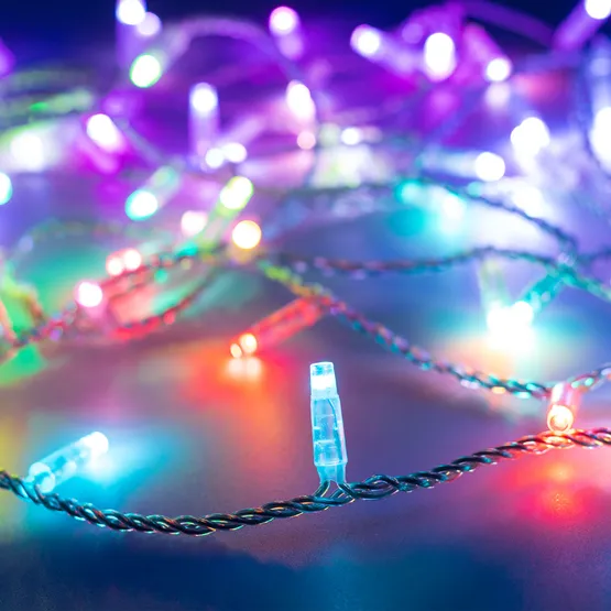 Фото #1 товара Светодиодная гирлянда ARD-STRING-CLASSIC-10000-CLEAR-100LED-LIVE RGB-DMX (24V, 10W) (Ardecoled, IP65, 1 год)