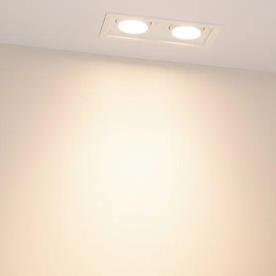Фото #4 товара Светильник MS-VORTEX-BUILT-S170x90-2x12W Warm3000 (WH-WH, 40 deg, 230V) (Arlight, IP20 Металл, 5 лет)
