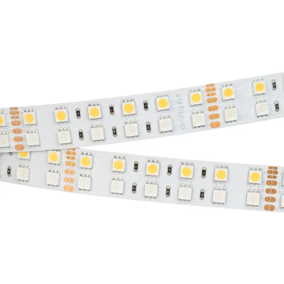 Фото #6 товара Светодиодная лента RT-B144-19mm 24V RGBW-White (32 W/m, IP20, 5060, 5m) (Arlight, 32 Вт/м, IP20)