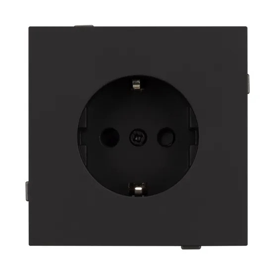 Фото #3 товара Механизм электрической розетки SCT-TENDO-MEU1-SFPL-BK (230V, 16A) (Arlight, Матовый черный)