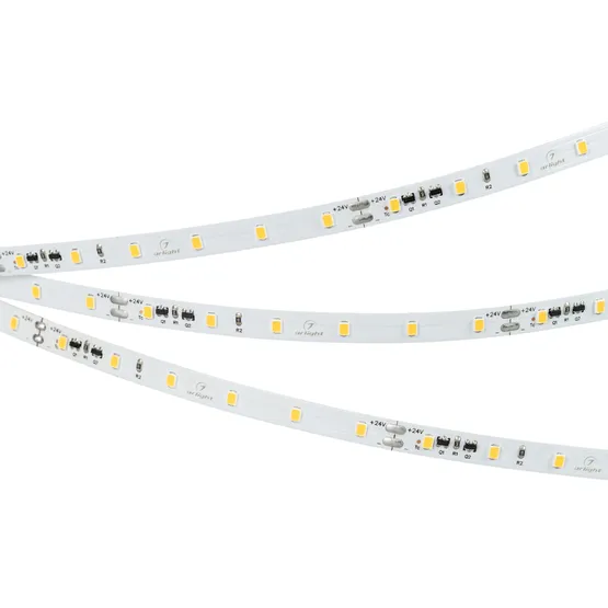 Фото #4 товара Светодиодная лента IC-A60-8mm 24V Warm3000 (4.8 W/m, IP20, 2835, 50m) (Arlight, стабилизированная)