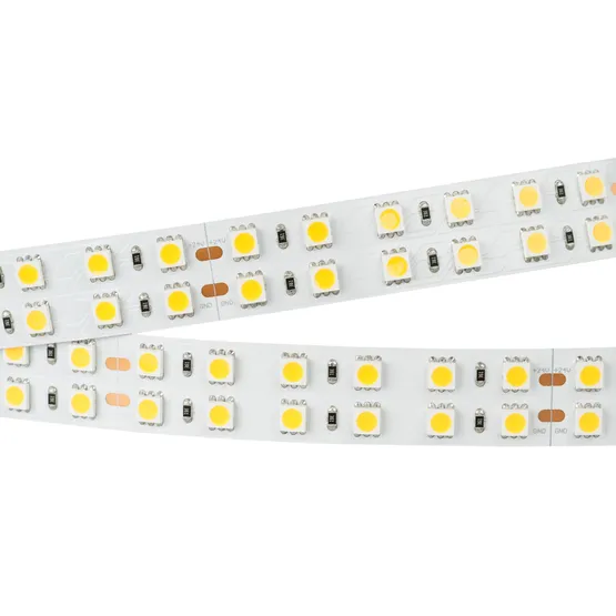 Фото #2 товара Светодиодная лента RT-B144-19mm 24V White6000 (34.4 W/m, IP20, 5060, 5m) (Arlight, Открытый)