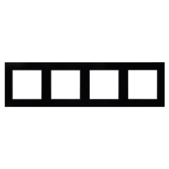 Фото #2 товара Рамка стеклянная FRM-GLARE-GS-4-BK (Arlight, -)