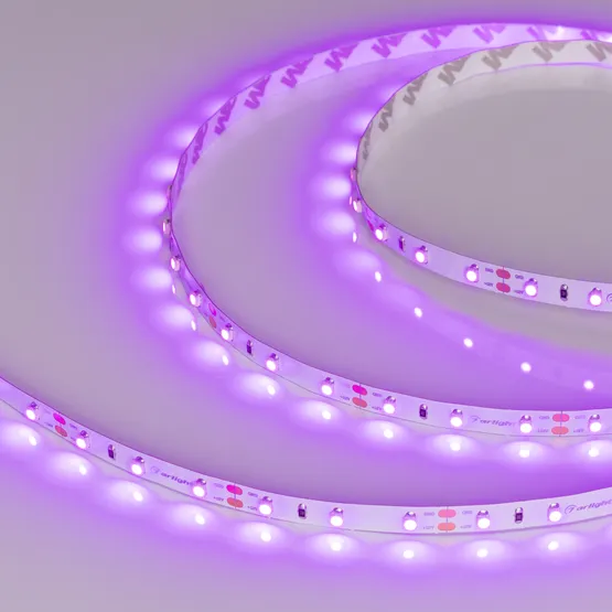Фото #2 товара Светодиодная лента RT 2-5000 12V Pink (3528, 300 LED, LUX) (Arlight, 4.8 Вт/м, IP20)