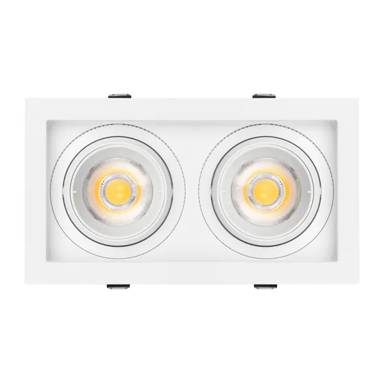 Фото #3 товара Светильник MS-VORTEX-BUILT-S210x117-2x20W Warm3000 (WH-WH, 40 deg, 230V) (Arlight, IP20 Металл, 5 лет)