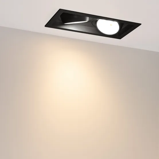 Фото #3 товара Светильник MS-VORTEX-BUILT-S250x140-2x30W Warm3000 (BK-BK, 50 deg, 230V) (Arlight, IP20 Металл, 5 лет)