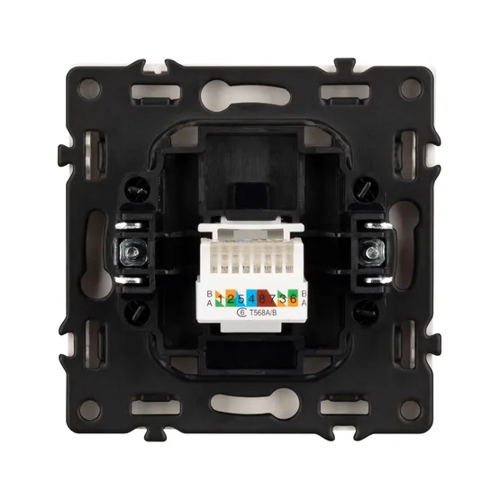 Фото #4 товара ARL NOBE Розетка компьютерная софт-тач золотой песок SCT-MPC1-SFPL-GD (RJ-45, CAT6) (Arlight, -)
