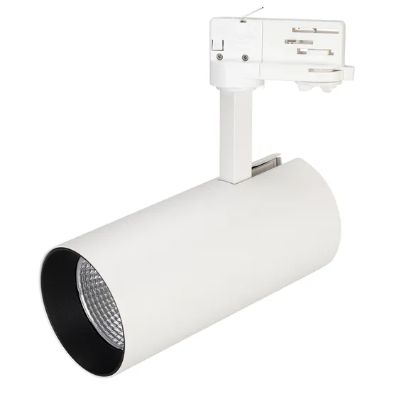 Фото #1 товара Светильник SP-POLO-TRACK-LEG-R85-15W Warm3000 (WH-BK, 40 deg) (Arlight, IP20 Металл, 3 года)