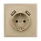 Минифото #2 товара Механизм розетки с USB зарядкой SCT-NOBE-MUAA-SFPL-GD (230V, 16A) (Arlight, Золотой песок)