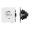 Минифото #1 товара Механизм электрической розетки SCT-TENDO-MEU1-PL-WH (230V, 16A) (Arlight, Белый)