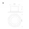 Минифото #7 товара Светильник MS-DROP-BUILT-R158-30W Warm3000 (WH, 90 deg, 230V) (Arlight, IP54 Металл, 5 лет)