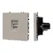 Минифото #1 товара ARL NOBE Розетка телефонная софт-тач кашемир SCT-MTL1-SFPL-CA (RJ-11, 4C) (Arlight, -)