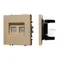 Минифото #1 товара Механизм сдвоенной телефонной розетки SCT-NOBE-MTL2-SFPL-GD (RJ-11, 4C) (Arlight, Золотой песок)