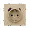 Минифото #3 товара ARL NOBE Розетка зк со шторками с USB тип А+С софт-тач золотой песок SCT-MUAC-SFPL-GD (250V, 16A) (Arlight, -)