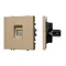 Минифото #1 товара ARL NOBE Розетка компьютерная софт-тач золотой песок SCT-MPC1-SFPL-GD (RJ-45, CAT6) (Arlight, -)
