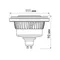 Минифото #3 товара Лампа AR111-FORT-GU10-12W-DIM Warm3000 (Reflector, 24 deg, 230V) (Arlight, Металл)
