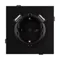 Минифото #3 товара Механизм розетки с USB зарядкой SCT-TENDO-MUAA-PL-BK (230V, 16A) (Arlight, Черный)